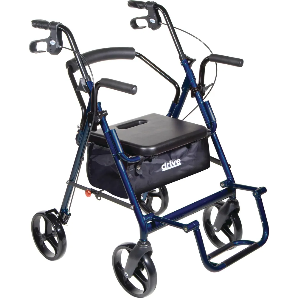 Duet Transport Chair/Rollator - Frame Color: Black