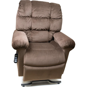 Cloud Power Lift Recliner (Medium/Large) in Hazlenut Fabric