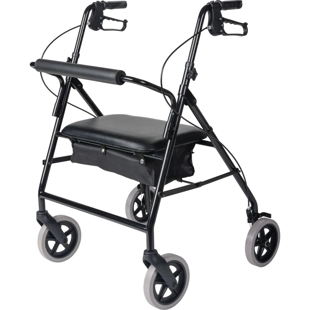 Direct Supply® Bariatric Folding Rollator with 8" Wheels, 400 lbs. Capacity